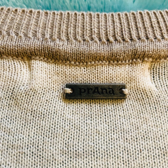 prAna | Cream 100% Organic Cotton Ansleigh Sweater - Picture 7 of 8